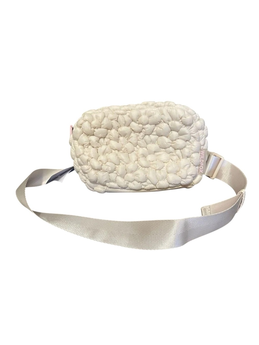 NWT WILDFOX Cream Quilted Floral Crossbody Pouch - Picture 5 of 5